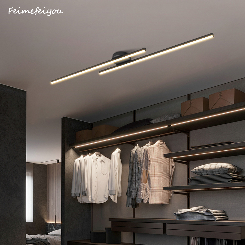 Led Ceiling Lamps Modern Strip Aisle Ceiling Chandelier Corridor Simple Indoor Light Creative Entrance Cloakroom Decoration Lamp