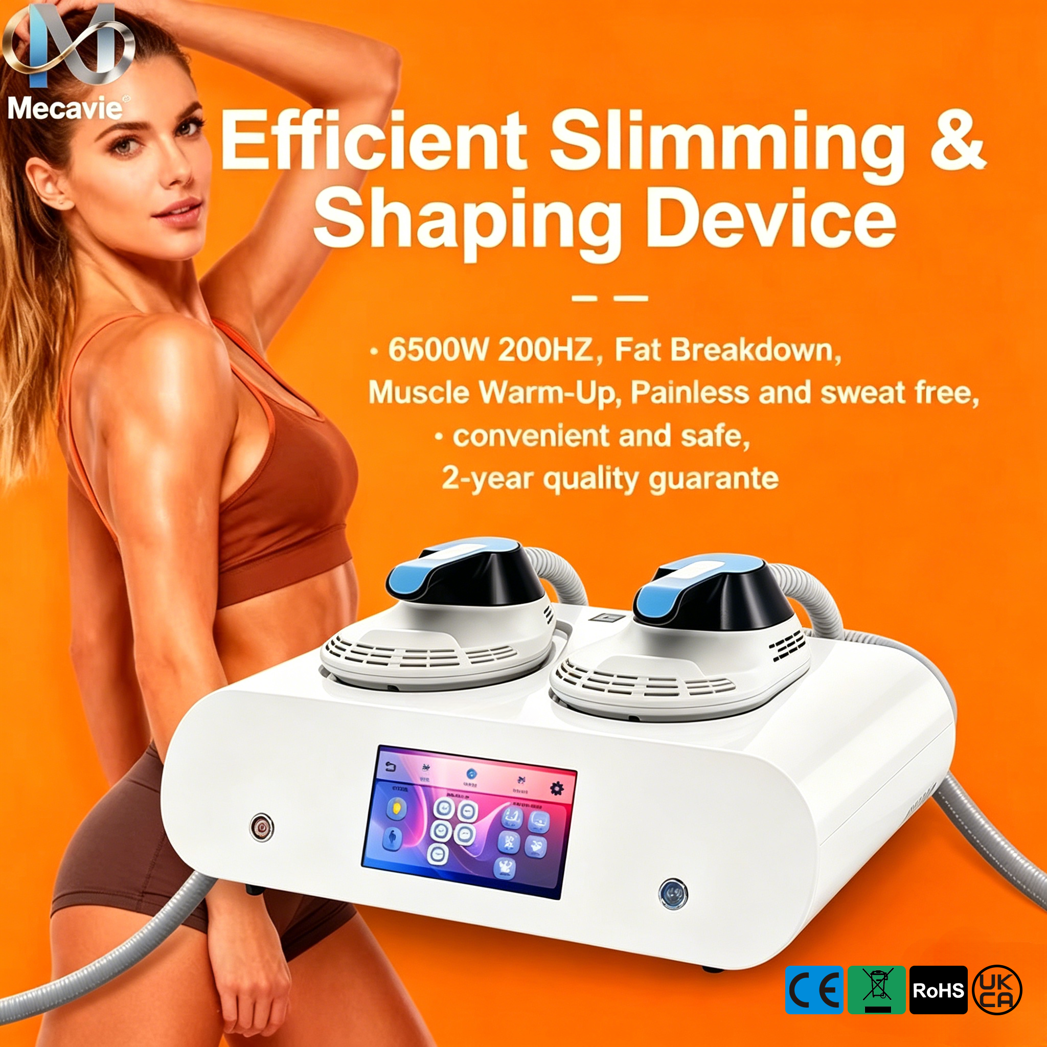 MECAVIE EMS RF 2026 NEO NOVA 彫刻装置 6500 ワットプロフェッショナル脂肪除去筋肉刺激ボディ痩身マシン