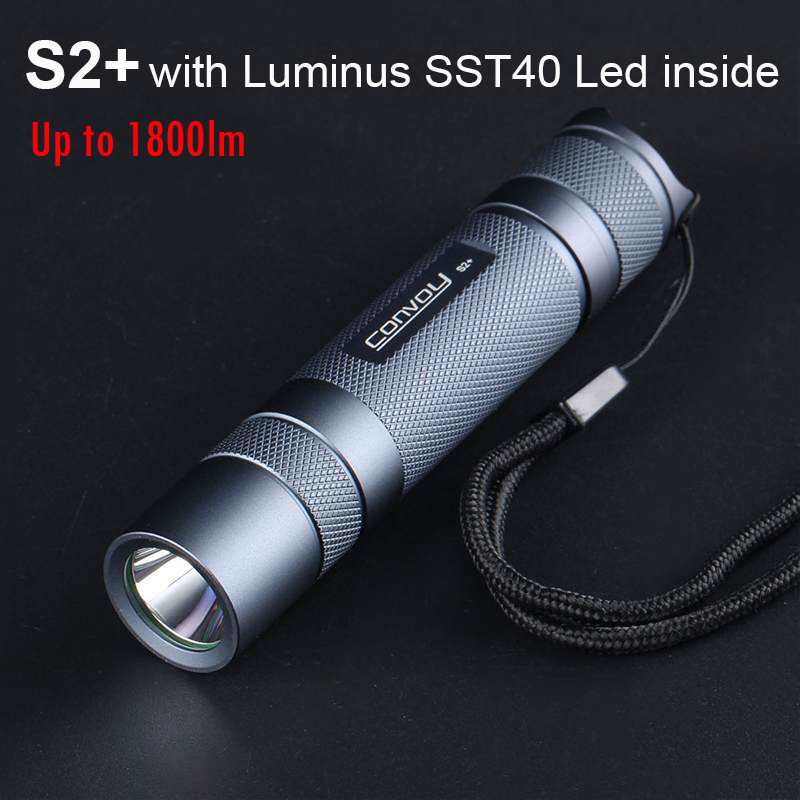 コンボイ S2 プラス高強力懐中電灯ルミナス SST40 LED ミニ 18650 トーチ 1800lm ランテルナポータブルワークキャンプフラッシュライト