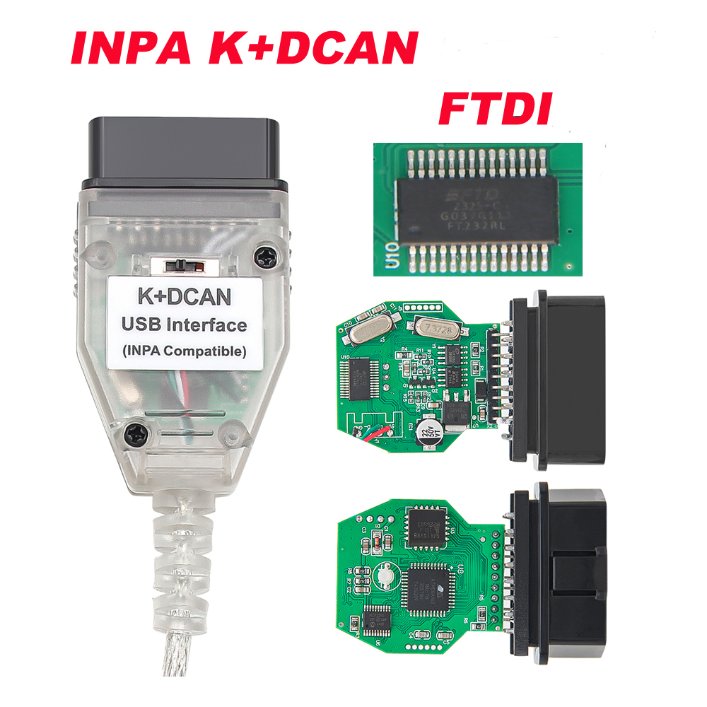 K DCAN K CAN FTDI チップ OBD2 自動車診断ツール OBD 2 スキャナスイッチ USB インターフェースケーブル K DCAN OBD 診断ケーブル