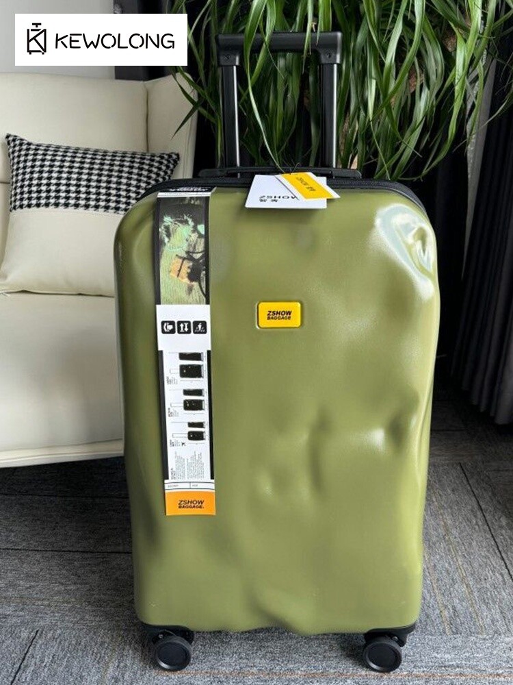 クラッシュ荷物イタリアデザイン壊れたジッパースーツケース TSA ロック Zshow ブランドヴィンテージグランジ荷物
