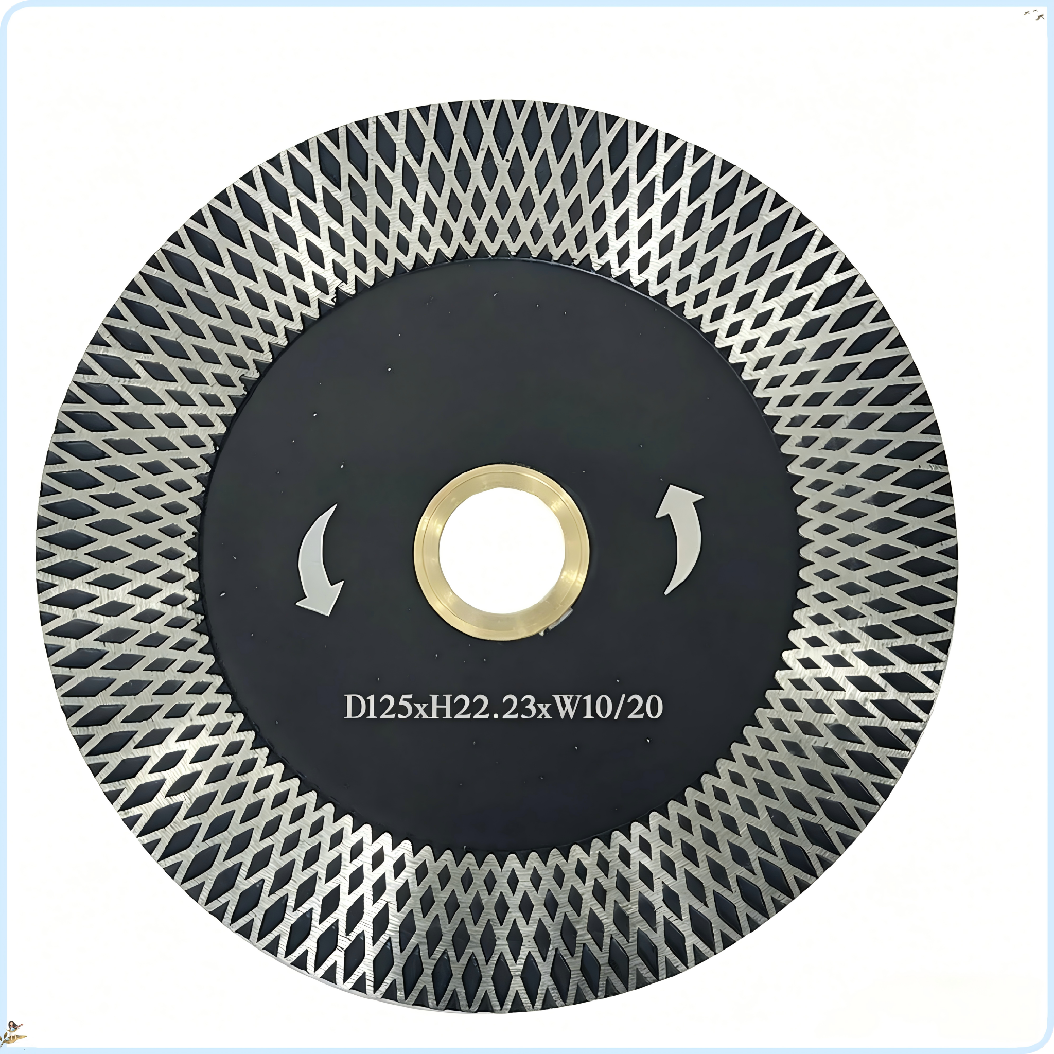 115/125mm Diamond Net Wave Tile Blade, Ceramic Vitrified & Microcrystalline Stone Cutting Grinding Disc for Angle Grinder