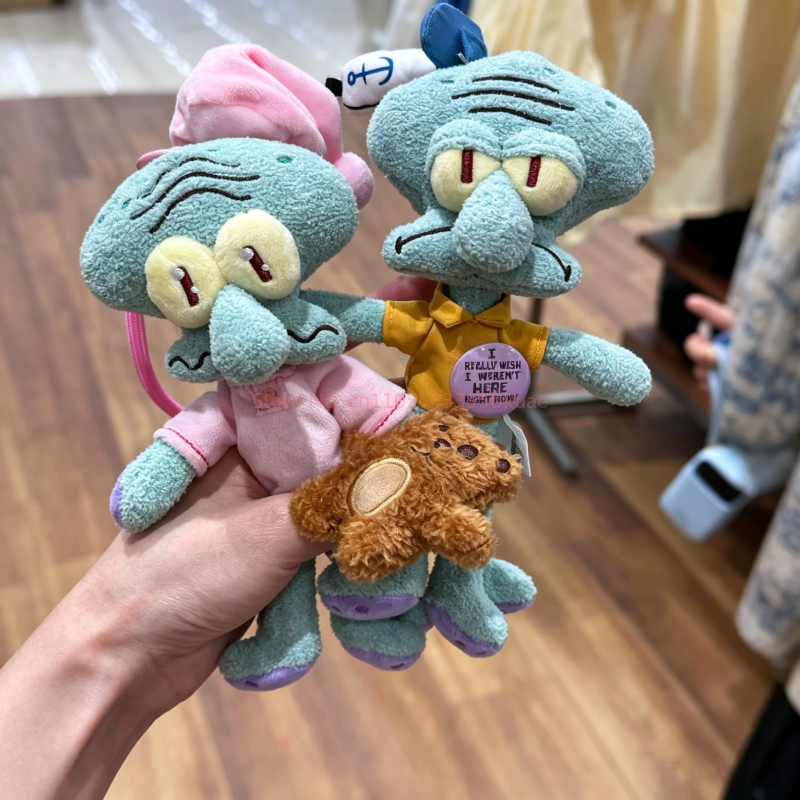 本物の Squidward ワンデーシリーズブラインドボックス愛らしい漫画の置物飾りミステリーボックストレンディなおもちゃデスクトップかわいい誕生日プレゼント
