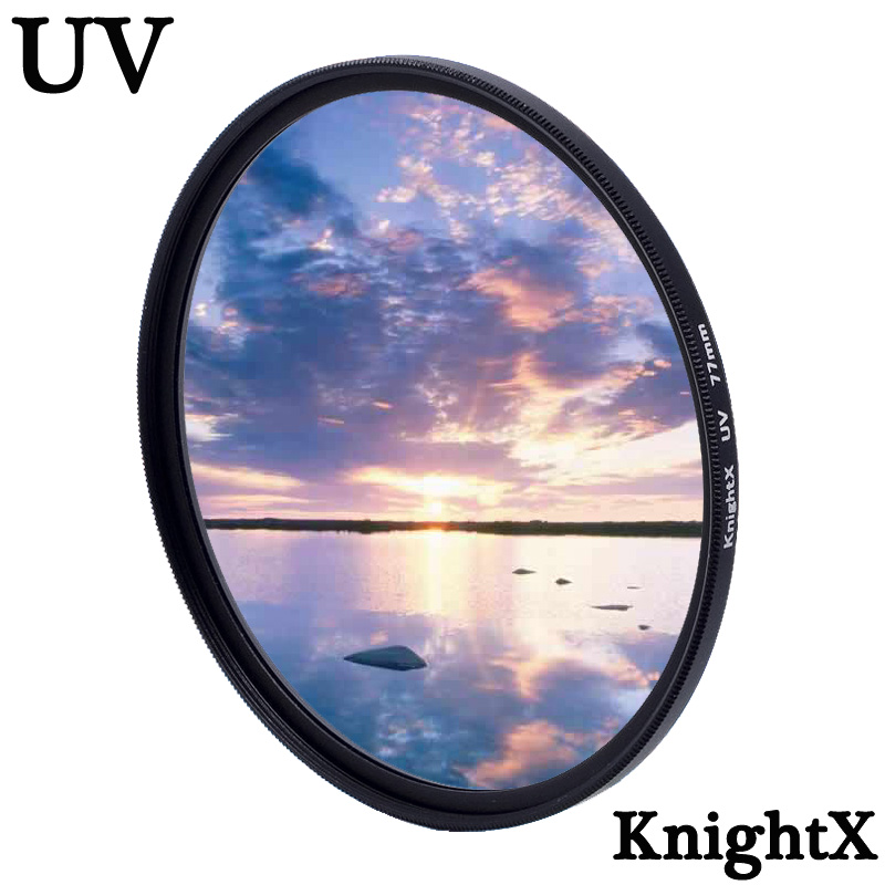 KnightX 49 52 55 58 62 67 72 77 ミリメートル UV デジタルフィルターレンズ Canon Nikon Sony DSLR 一眼レフカメラプロテクター写真 D5300 2000D