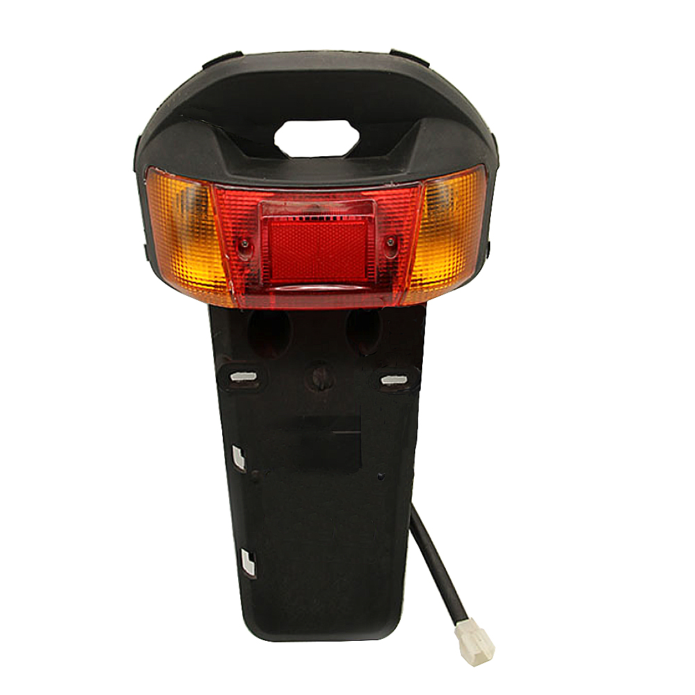 オートバイのリアナンバープレートマウントホルダーとテールライトテールライトランプリアフェンダーヤマハジョグ 50 3KJ CY50 1992-01