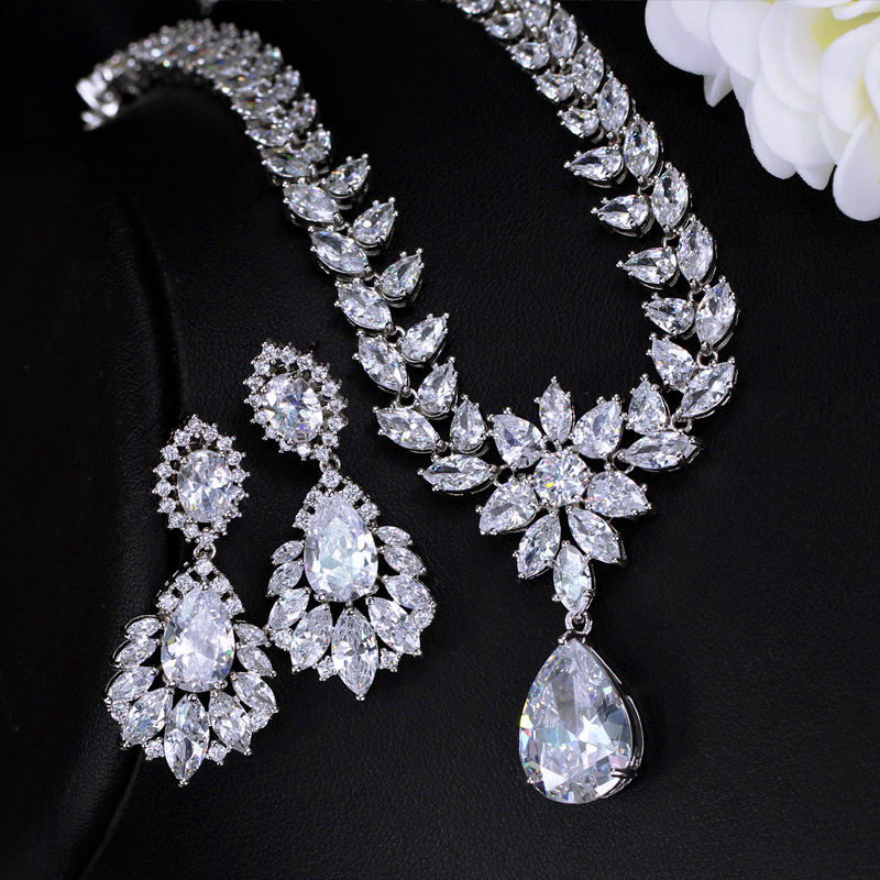 魅力的なファッションスターリングシルバージュエリーセット #jewelryset