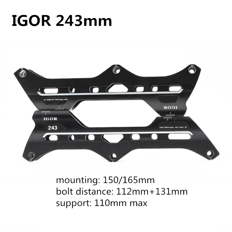 3 wheel speed slalom skating frame for SEBA HV HL IGOR speed FSK inline skates base 3X110mm 100 110mm Roller 246mm 243mm Chassis