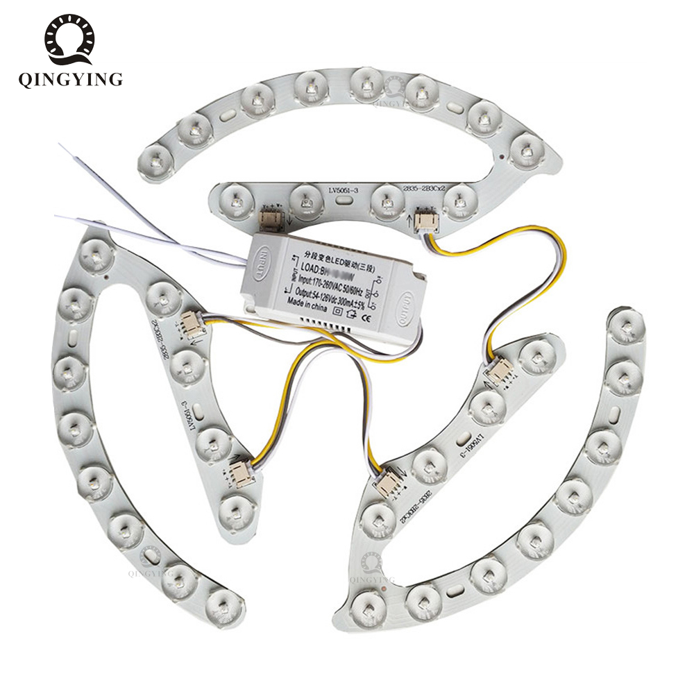 Doul カラーシーリングランプ LED モジュール 9Wx2 12Wx2 LED ドライバー付き LED ブロック、3000K 6500K 色の光源はシーリングランプで使用されます
