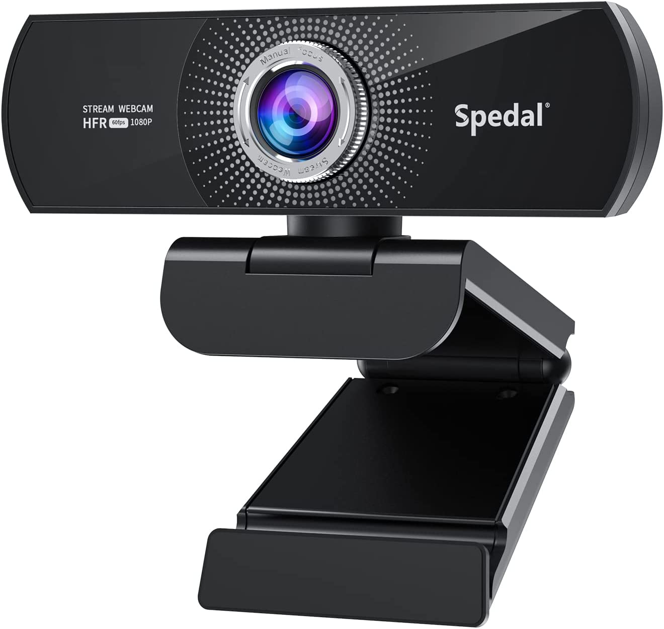 Spedal 934 HD 1080P 60fps USBストリーミングウェブカメラ（マイク付き）コンピューター会議用ウェブカメラ（Windows、Mac、Linux対応）