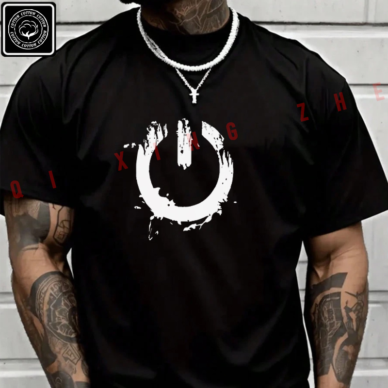 2026 メンズ Tシャツクリエイティブスイッチパターンデザインオートバイ Tシャツコットンメンズ夏半袖トップス Tシャツ