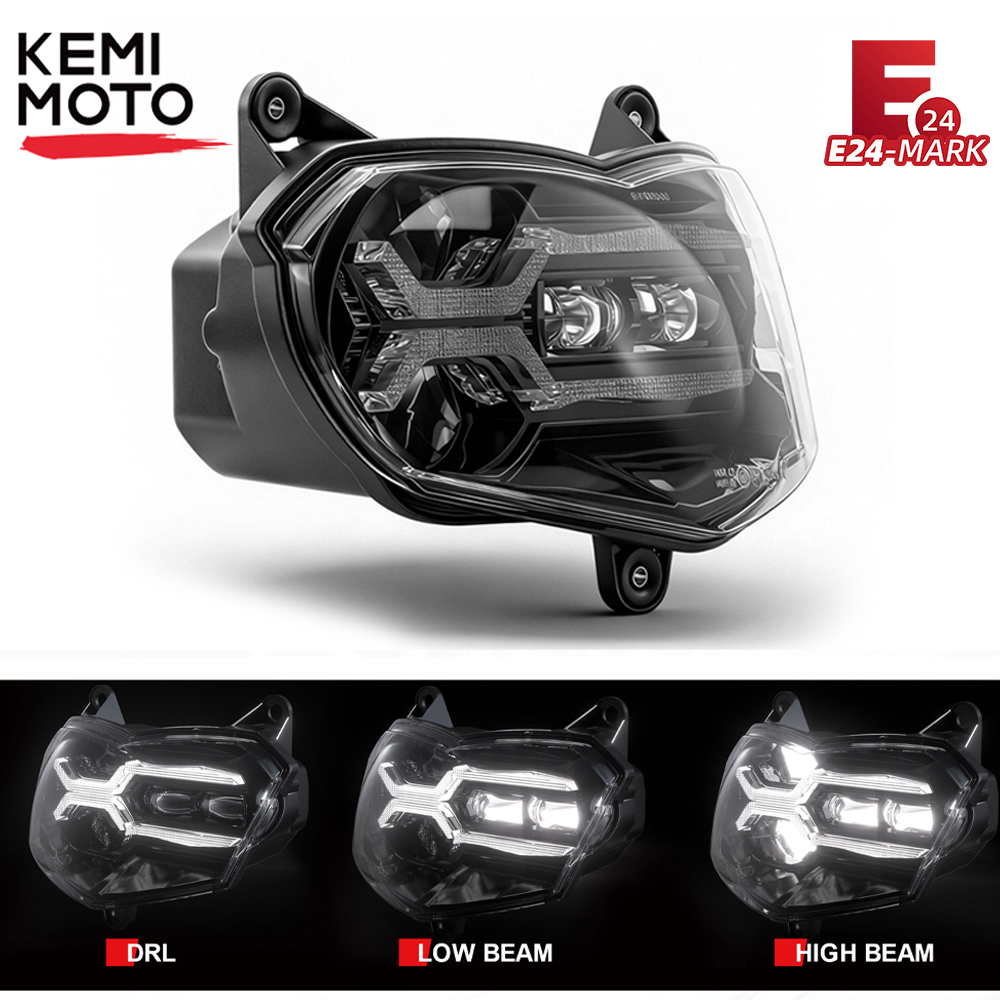 新しい E24 マーク LED ヘッドランプ BMW F800ST F800S F800R 2006-2012 2007-2012 F 800 ST ヘッドライトオートバイランニングライトアセンブリ