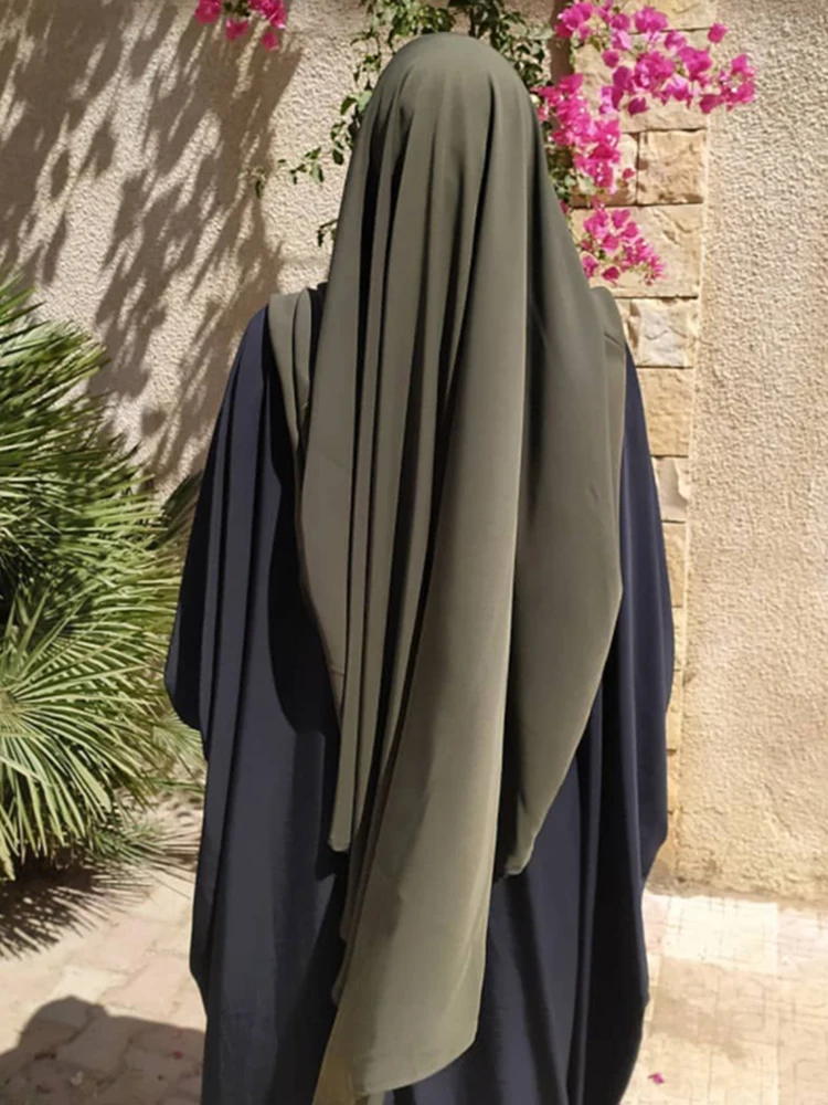 イスラム教徒の女性ロングキマール祈り衣服女性イスラムドバイトルコナマズブルカジャーケンラマダンイードロングヒジャーブ 2026 スカーフ