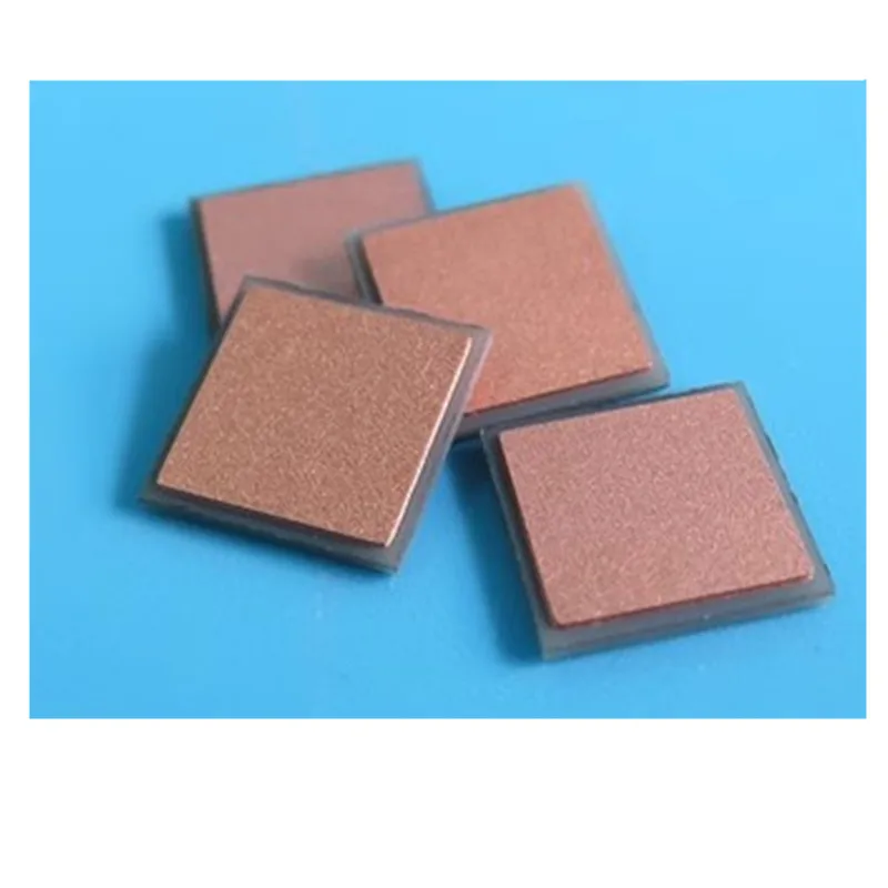 ALN 25 × 25 50 × 50 10 × 10 10 × 12 ミリメートル DBC DPC セラミック両面銅クラッド窒化アルミニウムセラミックプレート基板