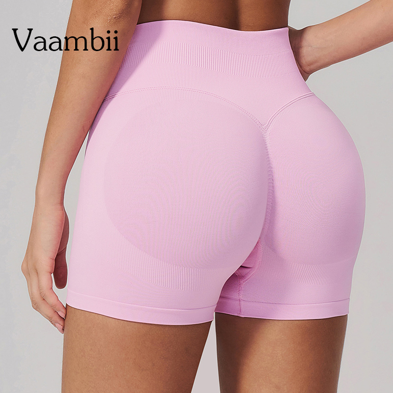 Breathable for Gym Yoga High-Waist Fitness Yoga Shorts Women's Sportswear Butt-Lifting High-Elasticity Moisture-Wicking