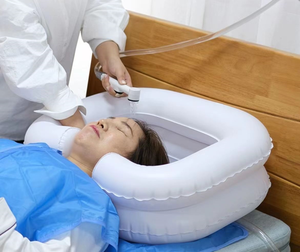 インフレータブル折りたたみポータブル PV 屋外ケア洗面器美髪シャンプー洗面器