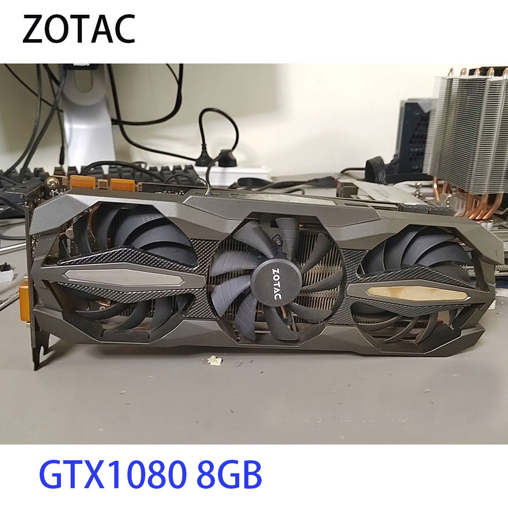 ZOTAC純正ビデオカード GTX 1080 8GB GPUグラフィックカード（GeForce nVIDIA GTX1080 8GD5 SM 192Bitビデオカード、PCI-E X16 HDMI対応）
