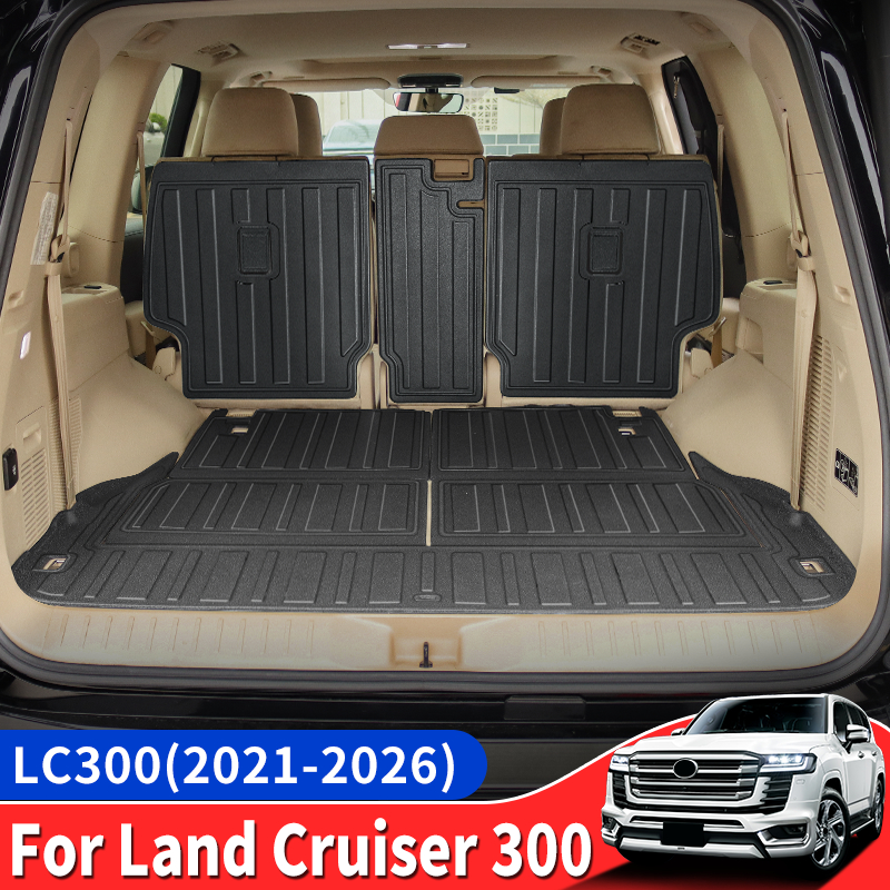 トヨタ 2021-2026 ランドクルーザー LC300 300 J300 シートバッククッショントランクマットノンスリップ防水耐久性のあるインテリアアクセサリー