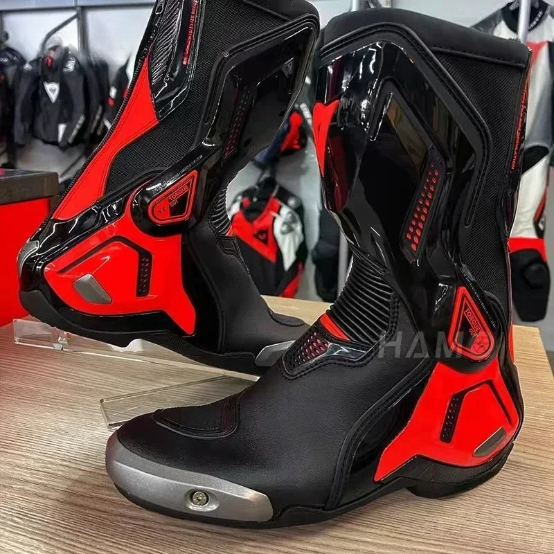 トルク 3 オフロードオートバイ Botas プロフェッショナルトラック乗馬ブーツ牛革防水レーシング衝突防止ラリーレース靴