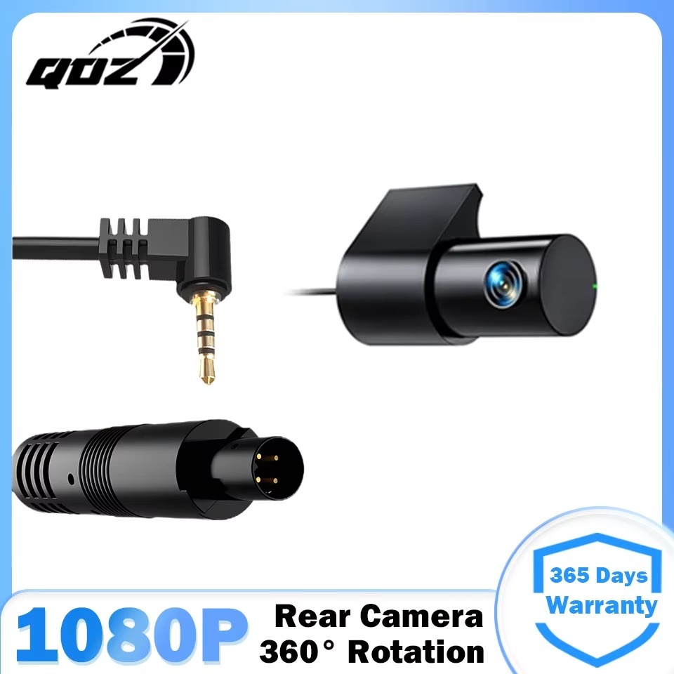 QOZ 1080P AHD リアカメラ 4 ピン 2.5mm ジャック リバースイメージカム ダッシュカム Carplay 専用 CVBS CVI TVI フォーマットをサポート
