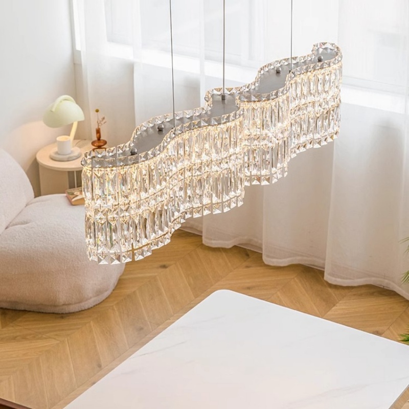 イタリアのハイエンド高級クリスタル LED シャンデリアリビングルーム寝室レストランヴィラホテルキッチンペンダントランプ家の装飾ライト