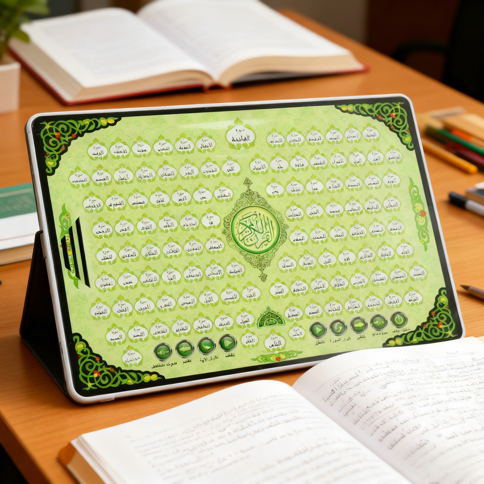 Al-Huda コーラン電子タブレット完全なコーラン朗読子供アラビア語学習デバイスオーディオイスラム教育玩具子供のため