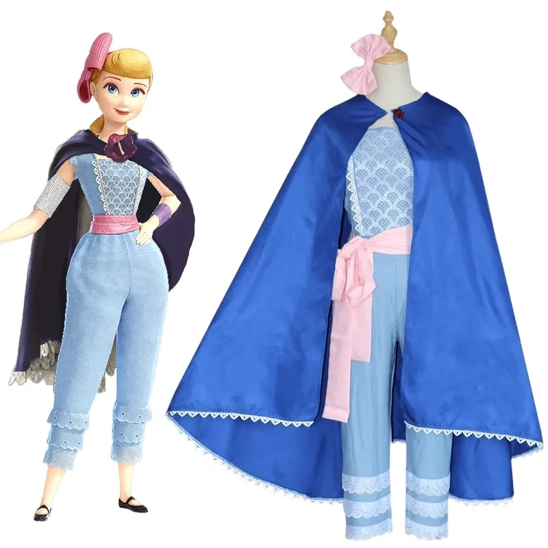 おもちゃアニメストーリー羊飼いベビーフルセットトップパンツマントコスプレ衣装女性ガールハロウィンパーティー制服