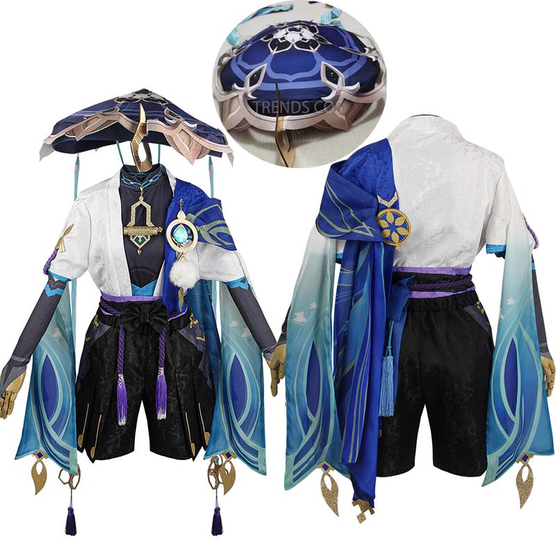 放浪者コスプレ衣装フルセット帽子付きスカラムーシュコスプレ衣装バラードコスプレ着物ハロウィン