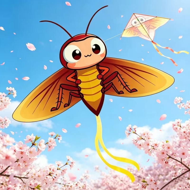 ゴキブリ凧 大人用凧 リップストップナイロン フライストリングライン 屋外遊び てんとう虫 ぬいぐるみ 紙ドラゴン凧 簡単に飛ばせます