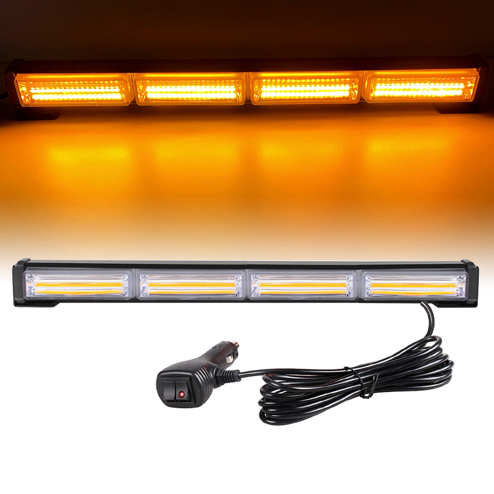 COB 警察信号灯 LED 交通アドバイザー車緊急警告ストロボライトバー黄赤青車両点滅ランプビーコン