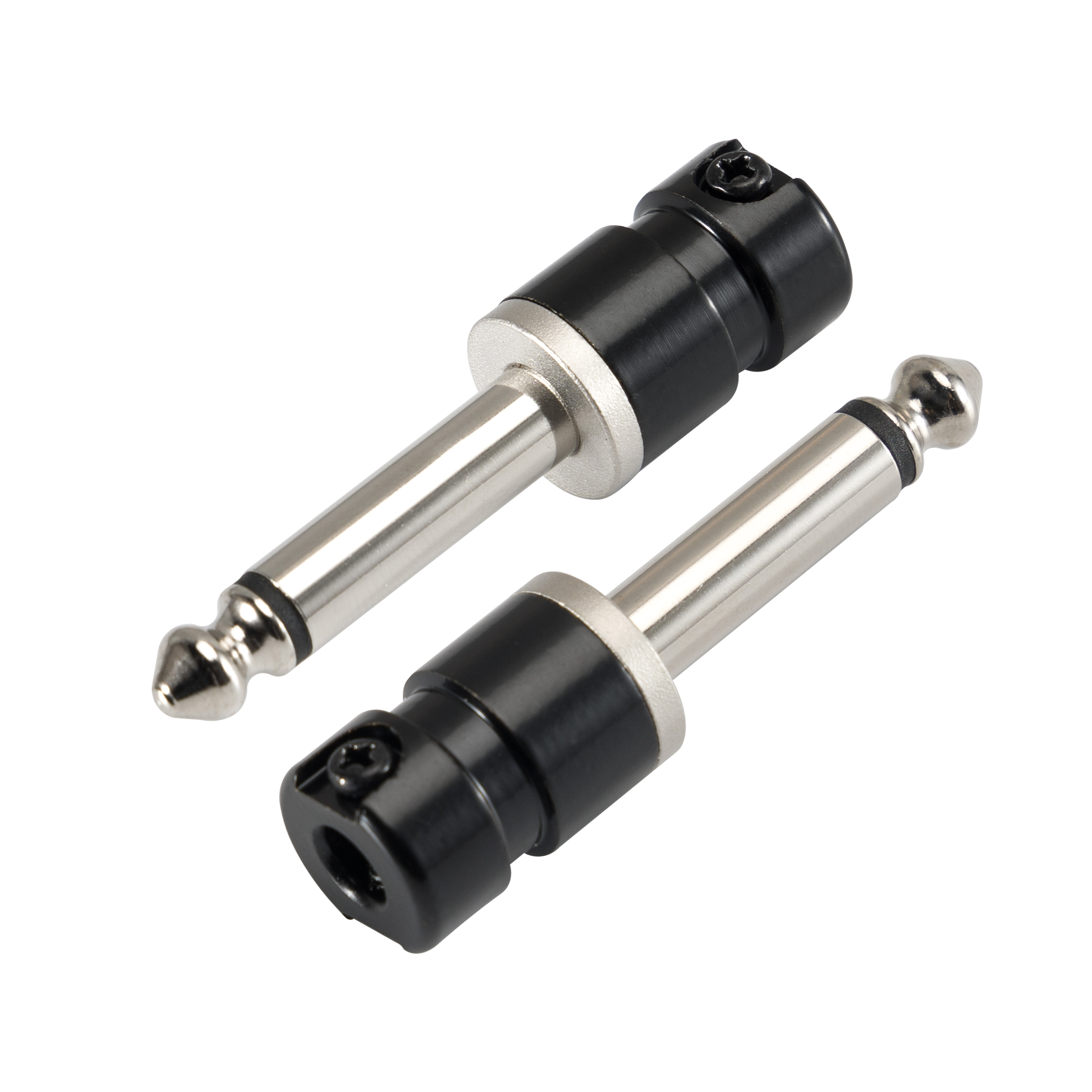 Pro C ミニショートバレル 1/4 インチ 6.35 ミリメートルコネクタジャックプラグ黒ニッケルオーディオギターベースエフェクトパッチケーブル TS TRS