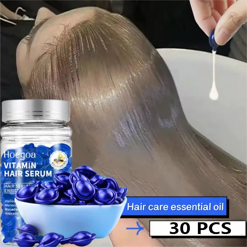 マジックヘアビタミンカプセルケラチンオイル高速復元髪ソフトスムーズ光沢のある深い保湿剤縮れ乾燥頭皮ヘアケア製品