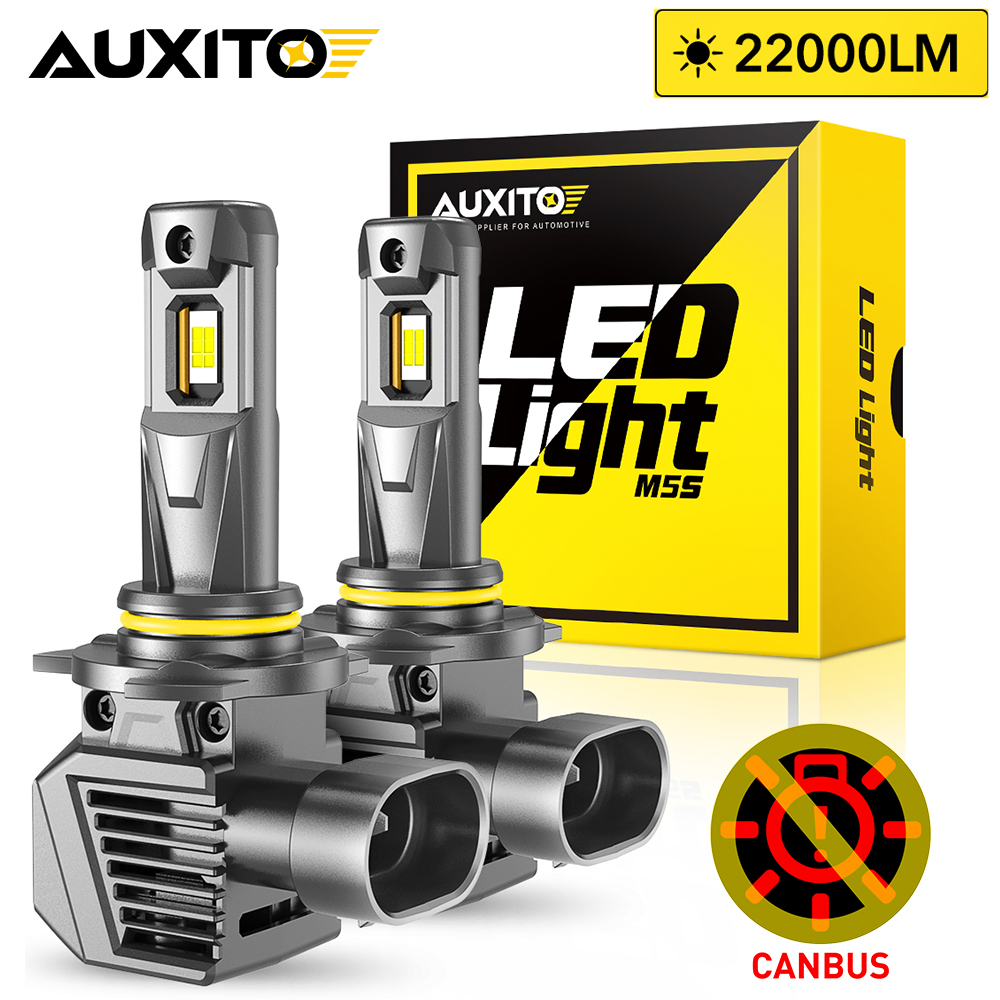AUXITO 2 個 9012 HIR2 LED ヘッドライト 22000LM 120 ワット電球 Canbus 9005 HB3 H8 H9 H11 ターボ Led 車のヘッドライトミニ自動 Led ランプ 6500 K