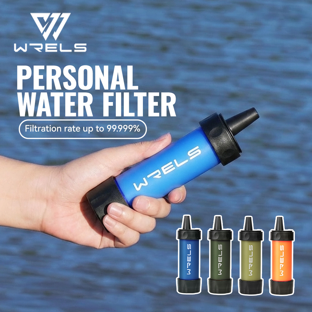 WRELS 屋外浄水器高品質キャンプハイキング緊急救命サバイバルフィルターポータブル水ろ過システム