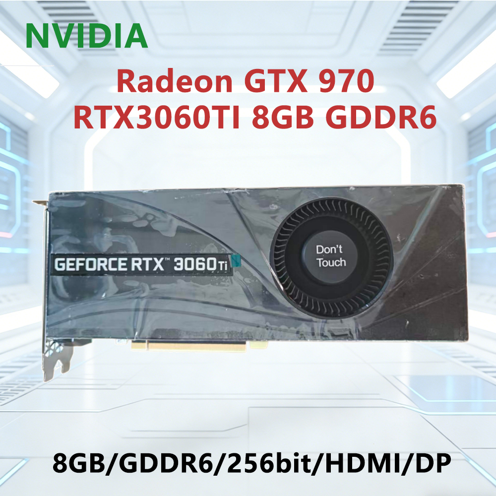 NVIDIA RTX 3060TI 8GB GDDR6 GPU 8GB GDDR6 256ビット グラフィックカード PCI-E 3.0 HDMI DP インターフェース対応 デスクトップコンピュータ用