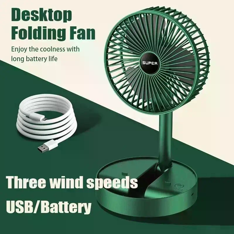 ポータブル扇風機 ミニスタンドファン 高さ調節可能 ミュートデスクトップファン 空気循環ファン フロアファン調整