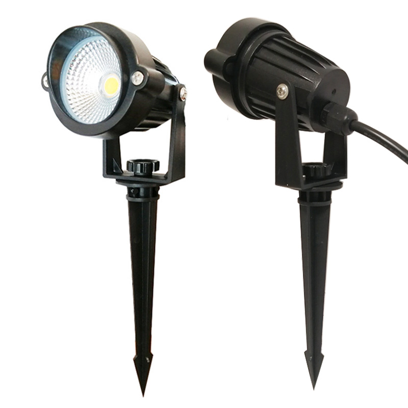 新スタイル COB ガーデン芝生ライト屋外スポットライト AC220V 110V 屋外 LED スパイクランプ電球パス風景防水 3 ワット 5 ワット DC12V