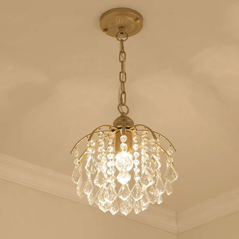 新しい絶妙なクリスタルシャンデリア E27 電球 LED ランプリビングルーム LED シャンデリア照明 LED 光沢照明シャンデリアランプ