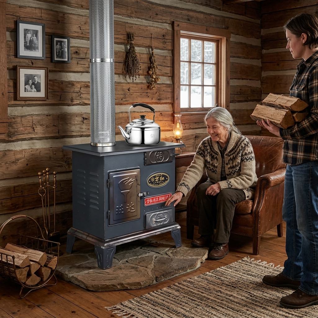 家庭用屋内暖炉鋳鉄 Chimenea ヒーターエレガントな薪ストーブシンプルな屋外キャンプ焚き火パーティーバーベキュー冬の火鉢