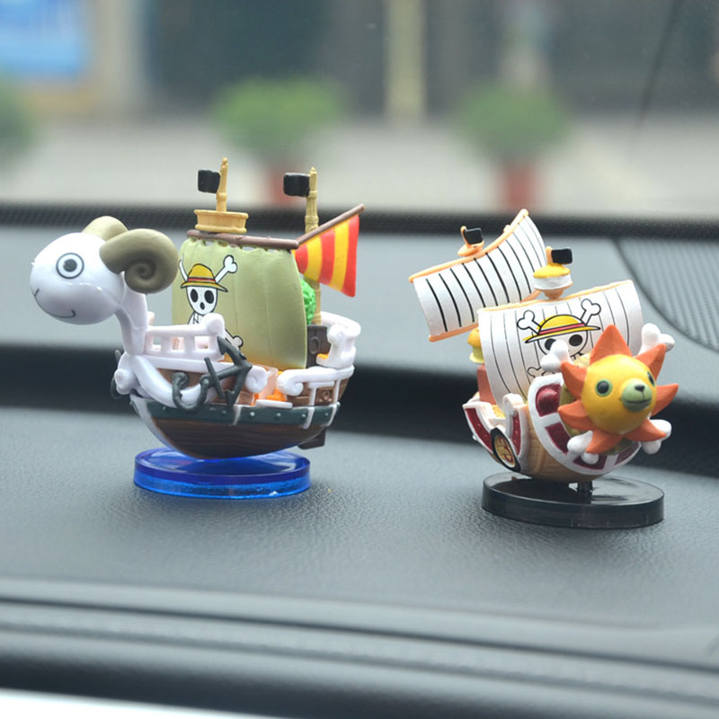 アニメワンピース海賊ボートゴーイングメリーサウザンドサニー大海賊船車の装飾漫画アクションフィギュアグッズおもちゃ