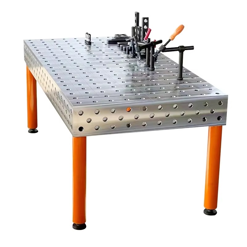 アクセサリー付き 3D 溶接テーブル 治具鋼鋳鉄 D28 D16 プラットフォーム柔軟な溶接ワークベンチポータブル柔軟