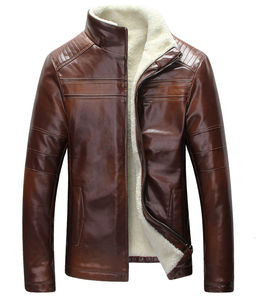 High-End Fashion Men's Black Genuine Leather Jacket, Men's Leather Jacket, Plus Size Casual Wear