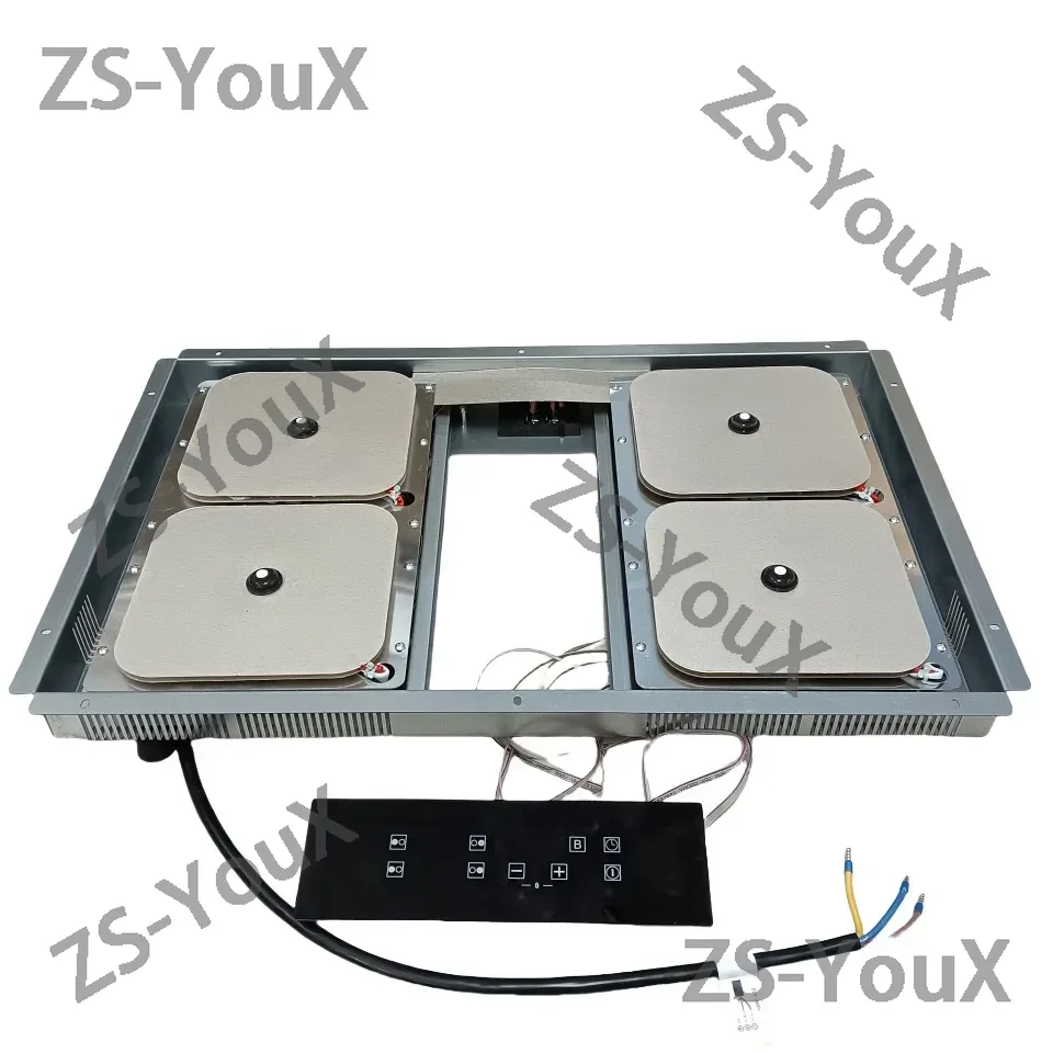 220V 〜 240V 4 電気目に見えない誘導調理器カウンタートップ用/4 ゾーン目に見えない誘導調理器