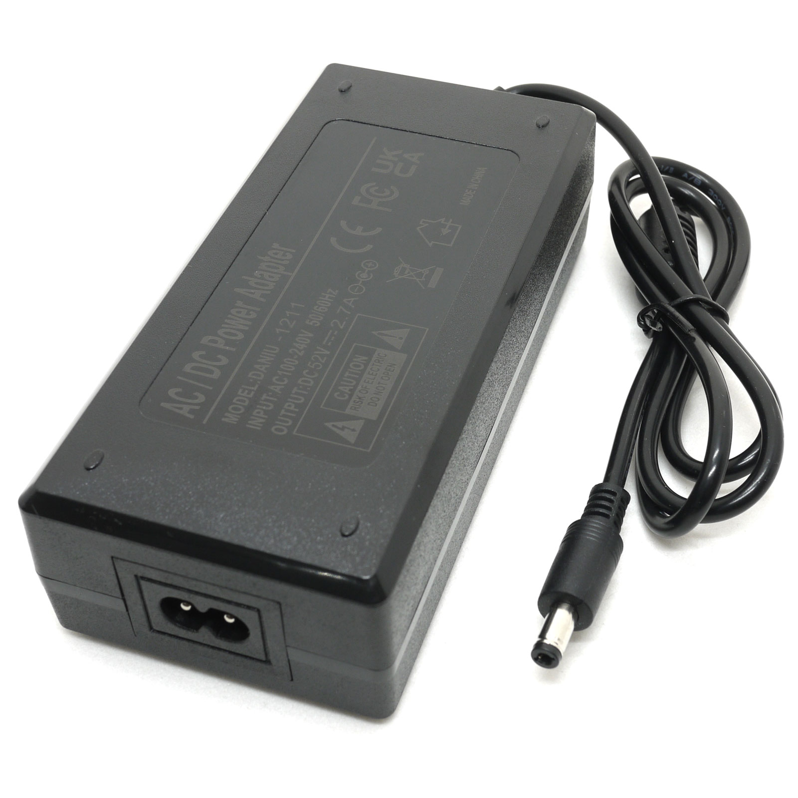 52V 2.7A 140ワットAC-DC電源アダプタ100-240V、PoEスイッチインジェクタ用