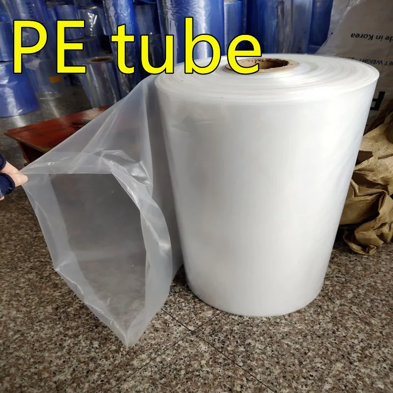 500 グラム 0.2 ミリメートル PE 熱収縮パイプ透明膜プラスチック PE 熱収縮フィルム包装チューブ厚いプラスチックパックビール瓶瓶