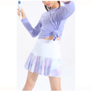 女の子用スポーツスカート　ダンス・ランニング・スクール・テニス用スカート　オーダーメイドの子供用体操・スポーツスカート　女の子用テニスウェア