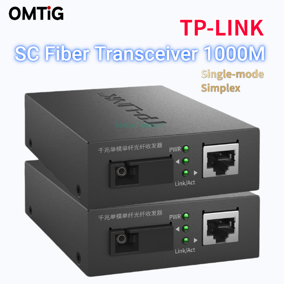 SC ファイバー トランシーバー TPLINK 1000M TL-FC311B および TL - FC311A