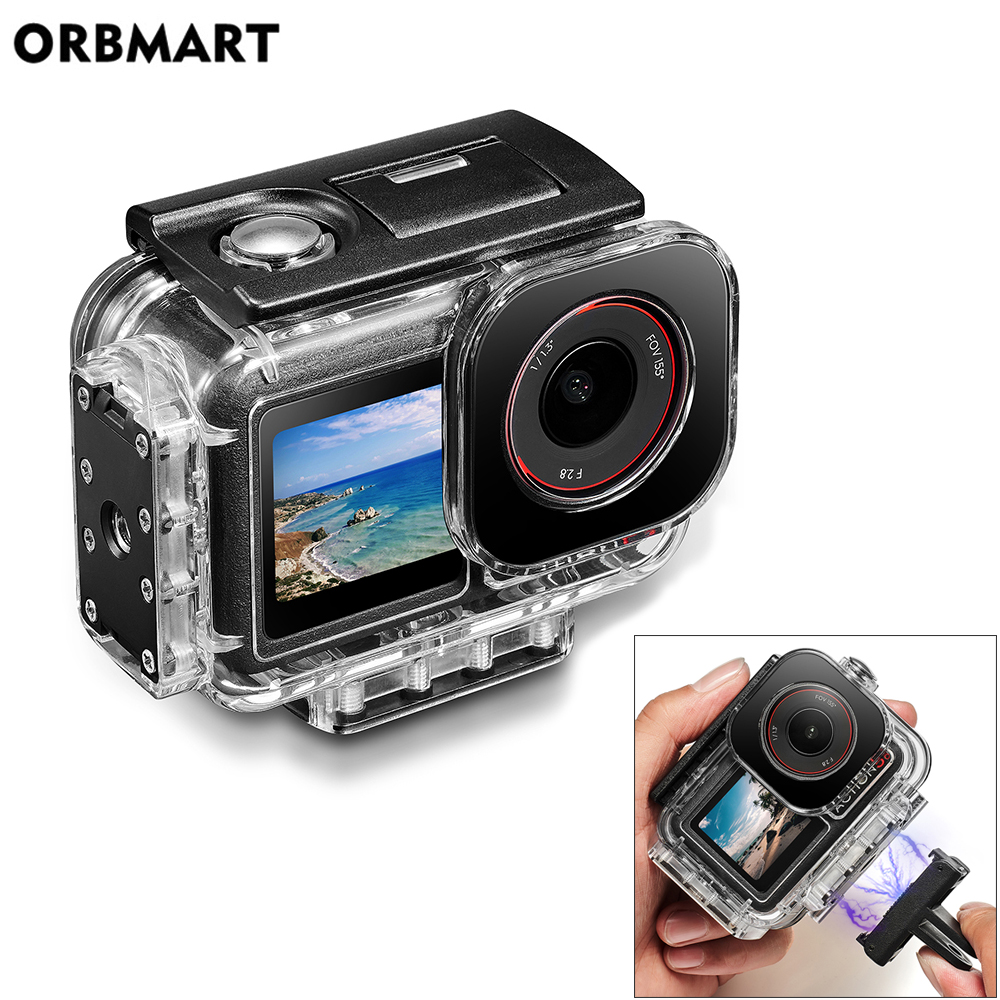 磁気防水ケース DJI OSMO アクション 5 プロ 4 3 60 メートル水中ダイビングハウジング保護ダイビングカバーマウントアクセサリー