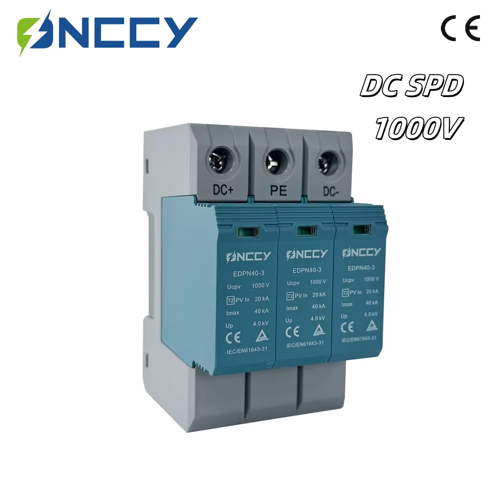 ONCCY 3P DC サージプロテクターソーラー DC SPD T2 Din レール DC 1000V 40KA サージアレスタ避雷器避雷器