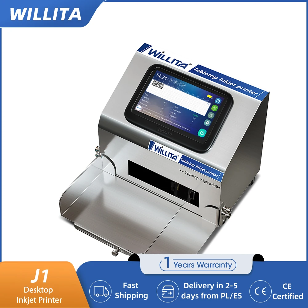 WILLITA J1 自動静的コーディングマシン 5 インチ容量性スクリーン付きオールステンレススチールデスクトップスマートプリンター EU から発送