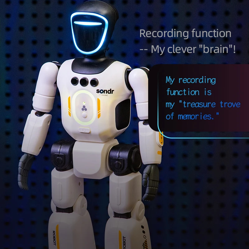 2.4G 遠隔制御ロボット、インテリジェントプログラミングジェスチャーセンシング、ダンス、歌うパズルおもちゃ、通常の電池を除く